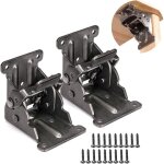 Minkurow - 2pcs charni�res autobloquantes, support pliable raccords de jambe, accolade de coin pour les ...