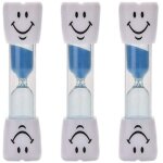 Minuteur de brossage, sablier dentaire de 3 minutes pour les enfants, minuteur de sable de brossage des ...