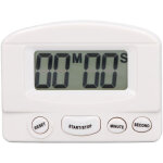 Minuteur de cuisine digital avec compte � rebours pour gestion du temps, �tude et cuisson - blanc