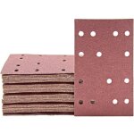 Fox feuilles abrasives auto - agrippantes, 133 x 80 mm, 14 trous, p. ponceuses vibrantes, corindon normal ...