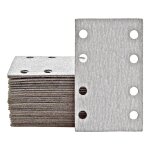 Shark feuilles abrasives auto - agrippantes, 133 x 80 mm, 8 trous, p. ponceuses vibrantes, corindon normal ...
