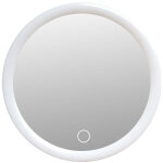 Miroir grossissant led avec ventouses - triple ventouse pour fixation sur un miroir de maquillage lumineux ...