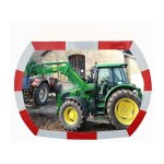 Miroir ovale polycarbonate avec bandes r�fl�chissantes - dimensions 640x430 mm