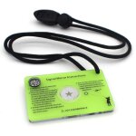 Miroir de survie �tanche avec boussole et cordon, id�al pour randonn�e, camping et urgences en plein ...