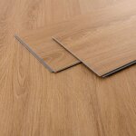 Ml - design rev�tement de sol clipsable en vinyle 122cm x 18cm x 4, 2mm 4, 62m� / 21 planches marron ...