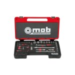 Mob - bote  outils fusion box cargo douilles - 1 / 4'' - 1 / 2'' 70 pices 6 pans cliquet rond