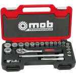 Mob - coffret box 1 / 2'' 21 pieces 6 pans cliquet poire - réf : 9435021001 Mob - coffret box 1 / 2'' 21 pieces 6 pans cliquet poire - réf : 9435021001