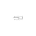 Ciseau de sculpteur manche bois - taille 40 mm - mob
