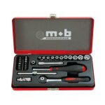 Mob outillage - coffret 1 / 4 29 pièces douilles 6 pans et cliquet rond mob Mob outillage - coffret 1 / 4 29 pièces douilles 6 pans et cliquet rond mob