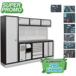 Mobilier atelier modulable avec plateau armoires et tiroirs en inox fervi a008g Mobilier atelier modulable avec plateau armoires et tiroirs en inox fervi a008g