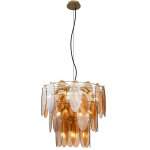 Mochan - suspension - 14 lumi�re - � 55 cm - dor� - art deco - �clairage int�rieur - salon i chambre ...