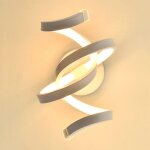 Moderne applique murale acrylique led lumi�res spirale lampe mur simple en aluminium salon chevet chambre ...