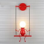 Moderne lampe murale applique cr�atif simplicit� design petite personne cr�atif e27 luminaire rouge pour ...