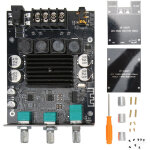 Module amplificateur audio bluetooth 5. 0, 2x100w, canal double pour subwoofer, alimentation 12?24v, ...