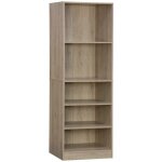 Sweeek - module dressing avec 5 �tag�res. couleur naturel. panneaux stratifi�s