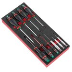 Module de tournevis facom - protwist - plateau mousse - 10 pcs - modm. at6