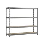Modulo storage etagère rack charge lourde - 4 plateaux - 220 x 50 cm Modulo storage etagère rack charge lourde - 4 plateaux - 220 x 50 cm
