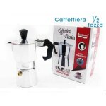 Moka coffee maker machine a cafe espresso neapolitain format 1 / 2 tasse