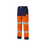 Molinel - pantalon haute visibilit� luklight verylight orange / marine - 40