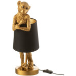Les tendances - lampe singe en r�sine dor�e 42 cm