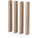 Mondum - pieds en aluminium imitation bois pour jardinires mediterraneo h75 cm