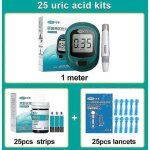 Moniteur d'acide urique cofoe avec bandelettes de test et aiguilles lancettes pour la mesure de l'acide ...