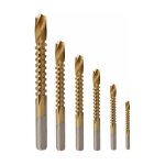 Set de forets et tarauds combins - hex mtrique, 6 pices