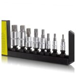 Monmobilierdesign - 8 douilles m�le / femelle torx ou spline 1 / 4 3 / 8 et 1 / 2 chrome - vanadium