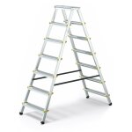 Monmobilierdesign - dwa escabeau double pliable en aluminium 7 marches