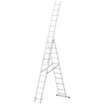 Monmobilierdesign - lad echelle transformable en aluminium 3 plans 11 marches