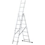 Monmobilierdesign - lad echelle transformable en aluminium 3 plans 7 marches