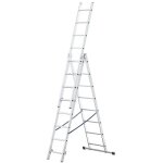 Monmobilierdesign - lad echelle transformable en aluminium 3 plans 8 marches