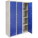 Monster racking - monstershop lot de 3 casiers de rangement en m�tal � 4 portes en acier verrouillable ...