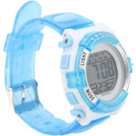 Montre chronographe �lectrique �tanche pour filles - bracelet pu pour natation sportive avec alarme et ...