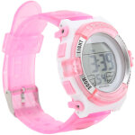 Montre chronographe �lectronique pour fille �tanche avec bracelet pu et �clairage nocturne color� - id�ale ...
