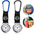 Montre de poche avec mousqueton boussole 2 pi�ces montre d'infirmi�re d'ext�rieur pour femme sac � dos ...
