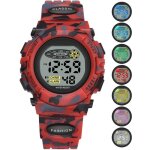 Montre sport �lectronique enfants �tanche avec alarme et 7 couleurs led - bracelet montre gar�on fille ...