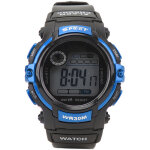 Montre sport homme digitale lcd �tanche avec r�tro�clairage bleu pour randonn�e et running