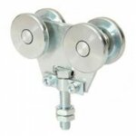 Monture � galets f - 60 pour portes coulissantes suspendues estebro