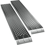 Deuba - monzana� lot de 2 rampes de chargement en acier galvanis� 160 cm charge max. 200 kg par rampe ...