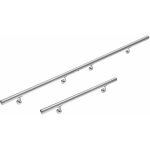 Main courante en acier inoxydable v2a rampe d'escalier support mural - au choix 300 cm - monzana