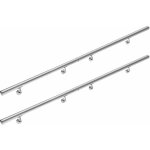 Main courante en acier inoxydable v2a rampe d'escalier support mural - au choix 400 cm - monzana