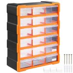 Organiseur 18 tiroirs bote de rangement extensible avec tiquettes casier  vis outils petites pices ...