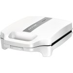 Mpm - mop - 35 appareil  sandwichs pour 4 sandwiches, 8 en forme de triangle, antiadhsif 1600w blanc ...