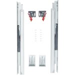 Mophorn - lot de 10 paires de rails de montage lat�raux inf�rieurs de tiroir de 533, 4 mm, rail en acier ...