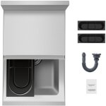 Mophorn - bac � gla�ons commercial, glaci�re sous bar 28 l, 30, 5 x 48, 3 x 94 cm, acier inoxydable, ...