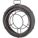 Mophorn - c�ble de nettoyage de drain 50 pieds x 3 / 8 pouces, tari�re d'�gout � noyau solide pour tuyaux, ...