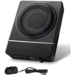 Mophorn caisson de basses sous si�ge de voiture 8  240w, caisson de basses mince sous si�ge, audio � ...