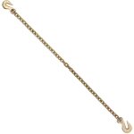 Mophorn - cha�ne de transport g80, 3 / 8 po x 10, 3 pi, avec crochets � chape, capacit� de charge de ...