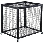 Mophorn - chariot de rangement � roulettes pour ballons de sport, organiseur en acier pour int�rieur ...